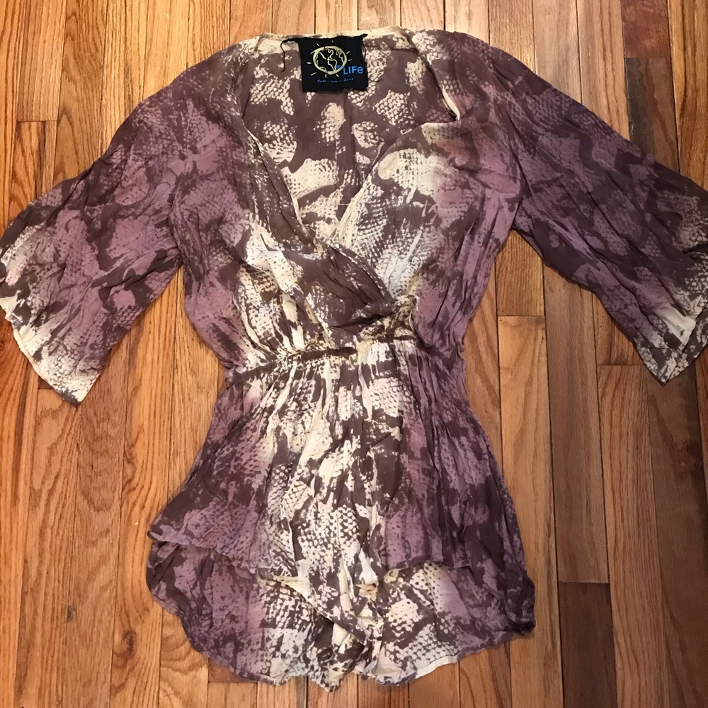 Blue Life Animal Print Romper